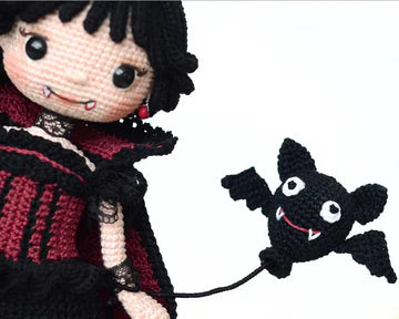 Patrón Amigurumi Muñeca Vampiro – Instrucciones Paso a Paso en Español (PDF)
